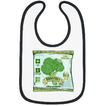 Discover Broccoli seeds packet growing vegetables Bibs