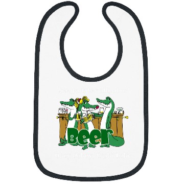 Discover Beer Fun Beer Loki Alligator Croki Crocodile Bibs
