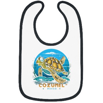 Discover Turtle Pet Cozumel Mexico Sea Turtle Bibs