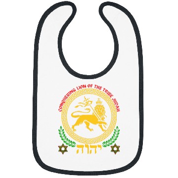 Discover Lion Pet Hebrew Israelite YHWH Lion of Judah Yahweh Rastafarian Art 2 Bibs