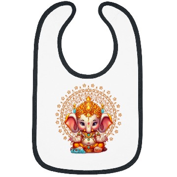 Discover Elephant Pet Ganesh Symbol Yoga Hindu Elephant God Ganesha Puja 4 8 Bibs