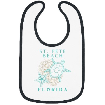 Discover Turtle Pet Coral Starfish St Pete Beach Florida Bibs