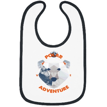 Discover Bear Pet Polygonal Cute Polar Bear Save The North Pole Climate Change Bibs
