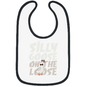 Discover Duck Pet Funny Silly Goose on the Loose Foolish Duck Humor Joke Meme Bibs