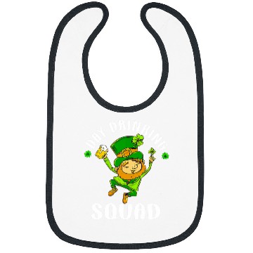 Discover Beer Fun St Patricks Day Drinking Squad Beer Funny Dad Shenanigans Bibs