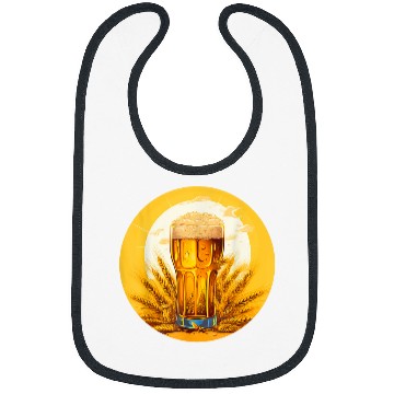 Discover Beer Fun Cool Draught Beer with Wheat Cereal Costume Bibs