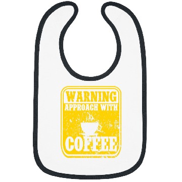 Discover Coffee Fun Warning Approach With Coffee School Staff Bibs