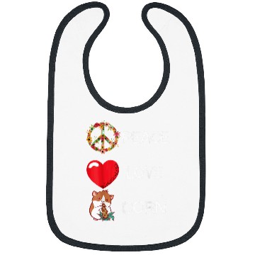 Discover Hamster Pet Corn Hamster Guinea Pig Maize Crop Corn Lover Love Peace Bibs