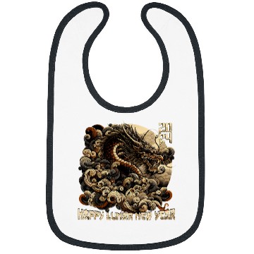 Discover Dragon Pet Retro Chinese Lunar New Year Bibs