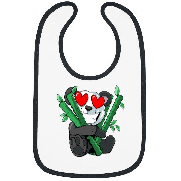 Discover Panda Pet in Love Bamboo Panda Bibs