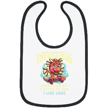 Discover Dragon Pet Cake Lover Tasty Delicious Sweets Bibs
