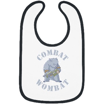 Discover Bear Pet Combat Wombat Australian Marsupial Native Bear Hunter Bibs