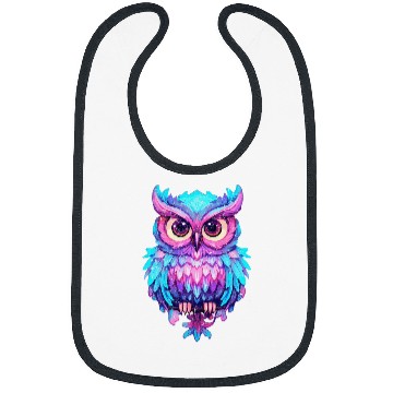 Discover Owl Pet Pastel Colour Rainbow Barn Owl Beak Bibs