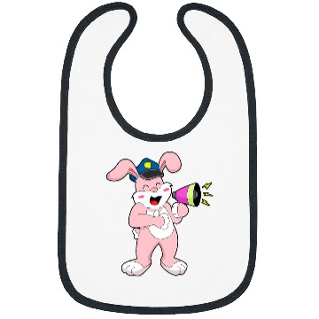 Discover Police Job Rabbit Cop Microphone Police Bibs