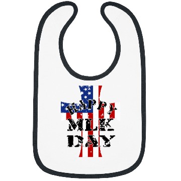 Discover Happy Martin Luther King Day MLK Day American Flag Pride Bibs