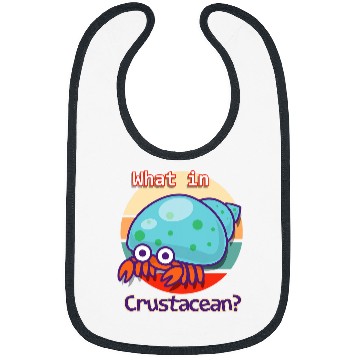 Discover Funny What In Crustacean Retro Hermit Crab Bibs