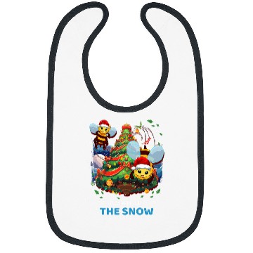 Discover Buzzing Through the Snow Honey Bee Beekeeper XMas Bibs