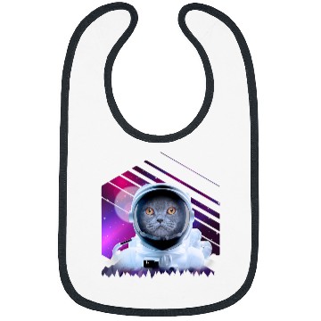 Discover Astronaut Cat Astronomy Galaxy Cat Astronaut Bibs