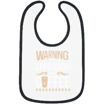Discover Coffee Fun Warning Approach With Coffee School Staff 2 Bibs