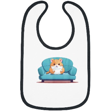 Discover Hamster Pet Cool sofa hamster for couch and pets lovers Bibs
