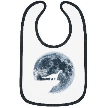Discover Brontosaurus Halloween Costume Moon Silhouette Bibs