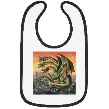Discover Dragon Pet King Ghidorah Art Sunset Japanese Kids Men Bibs