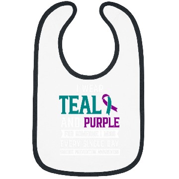 Discover I Wear Teal And Purple For Someone I Miss suicides Awareness Bibs
