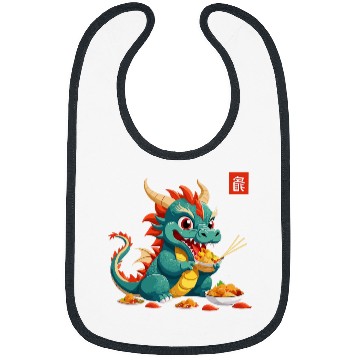 Discover Dragon Pet Eating Chinese Dragon Bibs