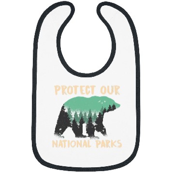 Discover Bear Pet Protect Our National Parks Outdoor Nature Bear 2 Bibs