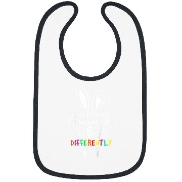 Discover Kids Everyone Communicates Differently Easter Speech Therapy Bibs