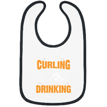 Discover Curling Drinking Curl Team Gift Bibs