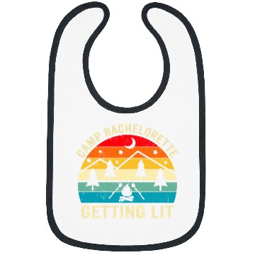 Discover Getting Lit Camp Bachelorette Bride Bridesmaid Camping Bibs