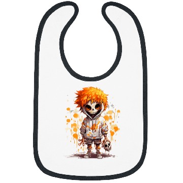Discover Cool Skeletons ghosts Graffiti Sprayer Skater Halloween 2 Bibs