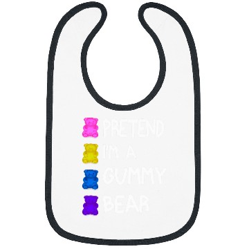 Discover Bear Pet Pretend I m A Gummy Bear Tee Funny Lazy Halloween Costume Bibs