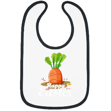 Discover Happy Easter Day Carrot Bunny Design thanksgiving Bibs