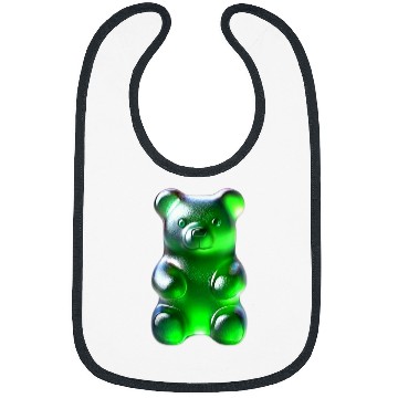 Discover Bear Pet Green Gummy Bear Bibs