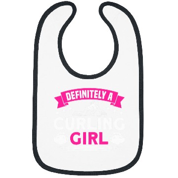 Discover Curling Definitely A Curling Girl Curler Bibs