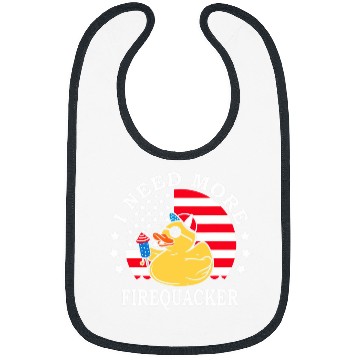 Discover I Need More Firequacker 4th of July Firecracker Duck Bibs
