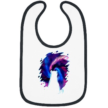 Discover Cosmic Cat Staring Into Outer Space Cat Lover Gift Bibs