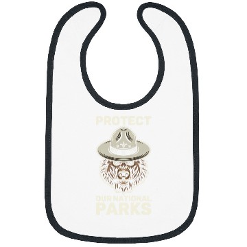 Discover Bear Pet Protect Our National Parks Outdoor Bear Environmentalist 3 Bibs