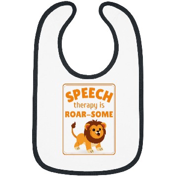 Discover Lion Pet SLP Language Speech Therapy Pathologist Pathology Lion Bibs