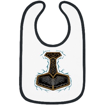 Discover Mjolnir Hammer God of Thunder Thor Bibs