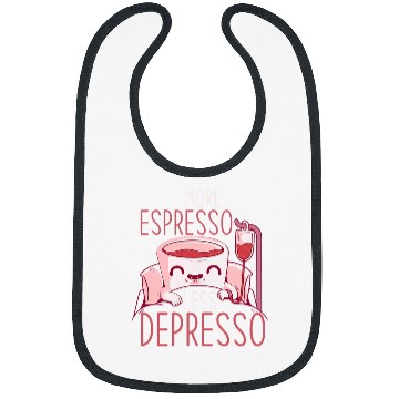 Discover Coffee Fun Lover More Espresso Less Depresso Bibs