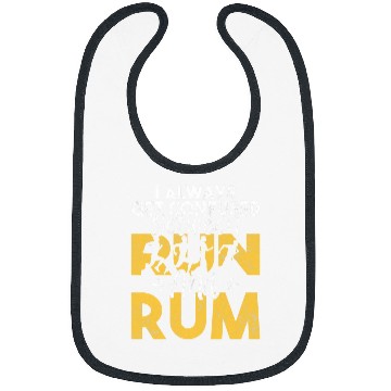 Discover Confused between Run and Rum funny Exercise Bibs