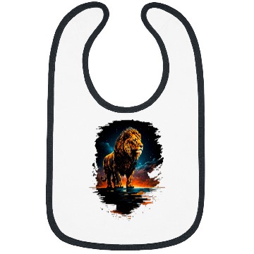 Discover Lion Pet Powerful And Courageous Lion Great Lion 3 Bibs