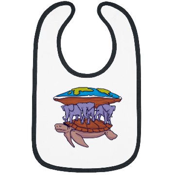 Discover Turtle Pet Flat Earth Turtle Funny Space Conspiracy Theory Bibs