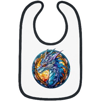 Discover Dragon Pet Stained Glass Dragon 4 Bibs