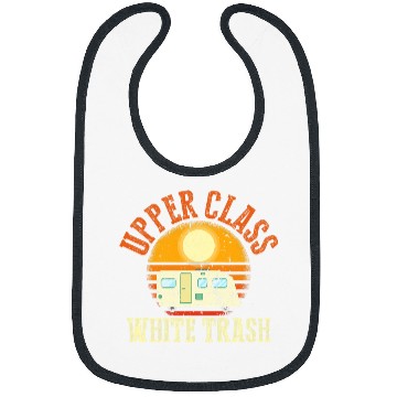 Discover Beer Fun Upper class white trash Beer and trash Bibs