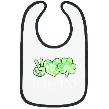 Discover Erin Go Bragh Ireland Forever St Pattys Day Green Tie Dye Bibs