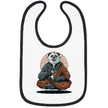 Discover Panda Pet Tea Drinking Buddhist Panda Bibs